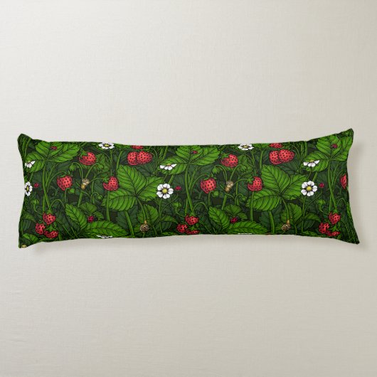 Coussins Longs Fraises sauvages (Dos)