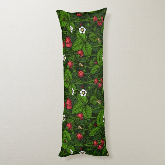 Coussins Longs Fraises sauvages (Dos (Vertical))