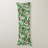 Coussins Longs Fraises sauvages sur blanc (Devant (Vertical))