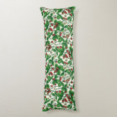 Coussins Longs Fraises sauvages sur blanc (Dos (Vertical))