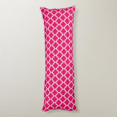 Coussins Longs Framboise Blanc Marocain #5 Bleu Marine Monogramme (Dos (Vertical))