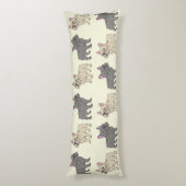 Coussins Longs Frenchies, Beige (Dos (Vertical))