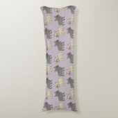 Coussins Longs Frenchies, Violet (Devant (Vertical))