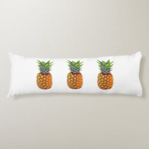 Coussins Longs Fruits d'ananas sur blanc