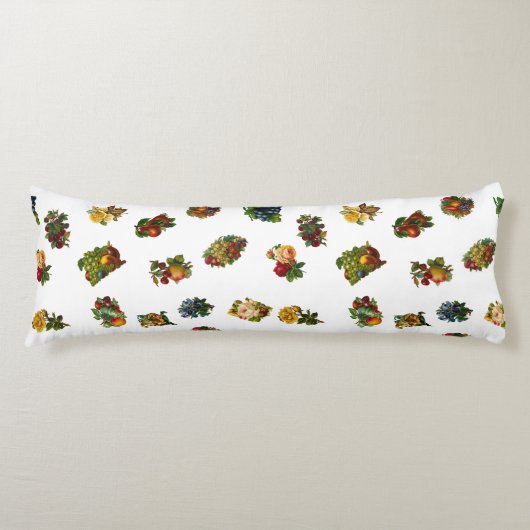 Coussins Longs Fruits et fleurs vintages (Devant)