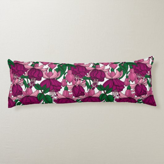Coussins Longs Fuchsia (Dos)