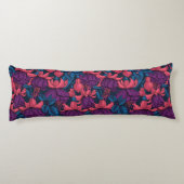 Coussins Longs Fuchsia en bleu et violet (Dos)