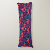 Coussins Longs Fuchsia en bleu et violet (Devant (Vertical))