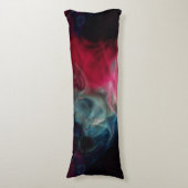 Coussins Longs fumée rose et bleue abstraite (Devant (Vertical))