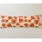 Coussins Longs Fun Watermelon Bite Motif Peach