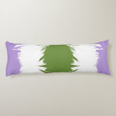 Coussins Longs Funky Spiky ZigZag Abstrait Genderqueer Pride Drap (Dos)