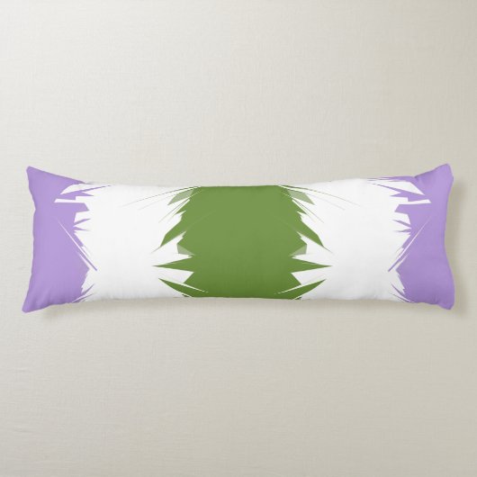 Coussins Longs Funky Spiky ZigZag Abstrait Genderqueer Pride Drap (Devant)