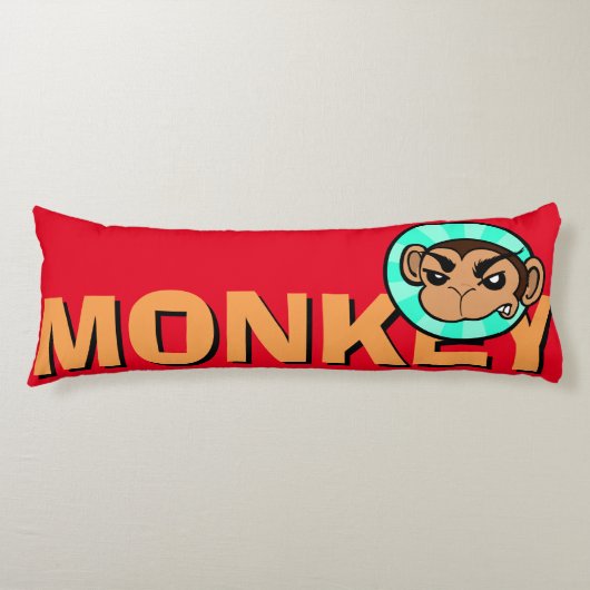 COUSSINS LONGS FUNNY FRUSTRAY MONKEY GRAPHIC CORPS PILLOTE (Devant)