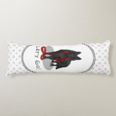 Coussins Longs Funny Let's Go! Walk Belgian Sheepdog (black 1) (Devant)