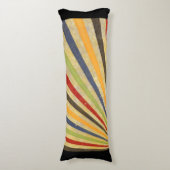 Coussins Longs Funny Retro Grunge Rays + votre idée (Devant (Vertical))