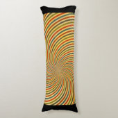 Coussins Longs Funny Retro Grunge Swirl + votre idée (Devant (Vertical))