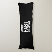 Coussins Longs Funny Wake Fast Repeat Graphisme Sarcastique (Devant (Vertical))