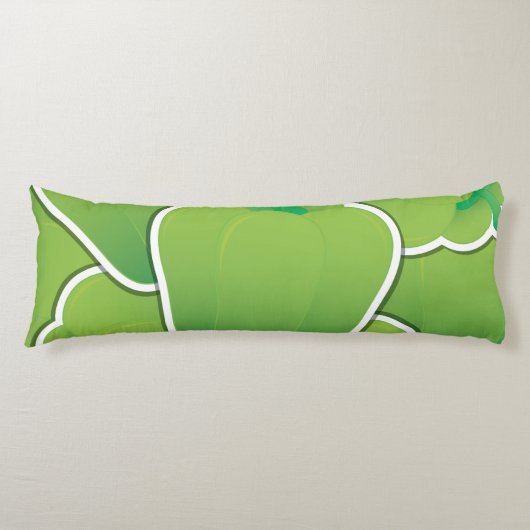 Coussins Longs Funy green pepper (Devant)