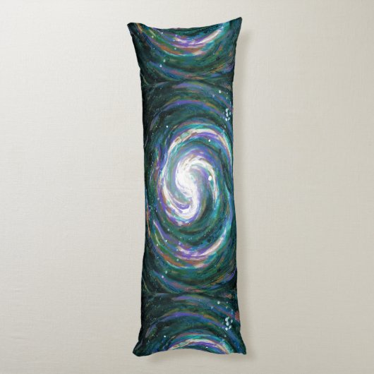 Coussins Longs Galaxie peinte à la main (Dos (Vertical))