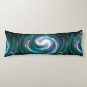 Coussins Longs Galaxie peinte à la main (Devant)