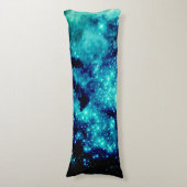 Coussins Longs Galaxie turquoise (Devant (Vertical))