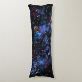 Coussins Longs Galaxies colorées, étoiles et planètes (Devant (Vertical))