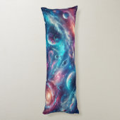 Coussins Longs Galaxy Dreams : Plongez dans le design spatial pro (Dos (Vertical))