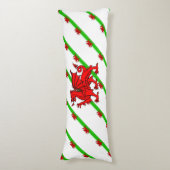 Coussins Longs Gallois barre le drapeau (Devant (Vertical))