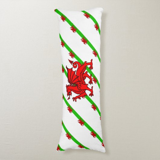 Coussins Longs Gallois barre le drapeau (Devant (Vertical))