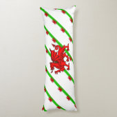 Coussins Longs Gallois barre le drapeau (Dos (Vertical))