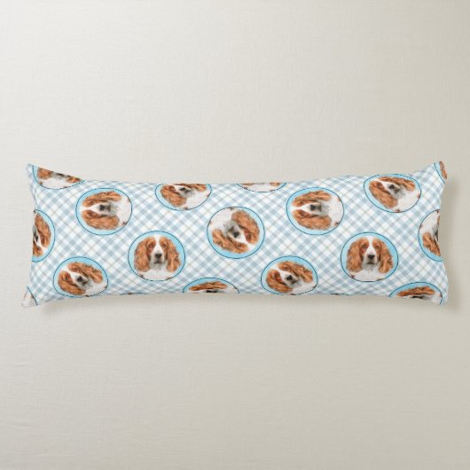 Coussins Longs Gallois Springer espagnol peinture de chien origin (Devant)