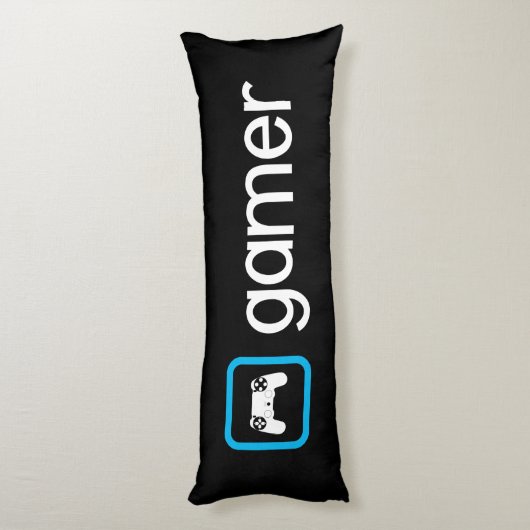 Coussins Longs Gamer (bleu) (Dos (Vertical))