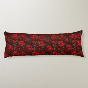 Coussins Longs Gardenias Fleur Décor Intérieur Unique Vers le Bas