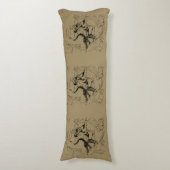 Coussins Longs Gemini Constellation Hevelius 1690 Engrave (Devant (Vertical))