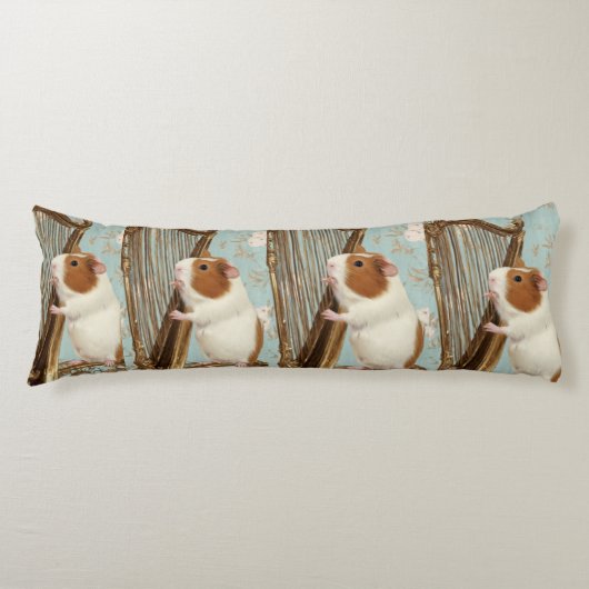 Coussins Longs Gentle Harp Melody Guinea Pig Body Pillow (Devant)