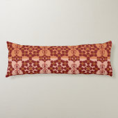 Coussins Longs Geometric Ethnic Pattern Body Pillow – Burgundy Re (Devant)