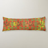 Coussins Longs Geometric Ethnic Pattern Body Pillow – Burgundy Re (Devant)