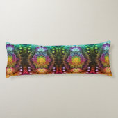 Coussins Longs Géométrie sacrée Rainbow Mandala (Dos)