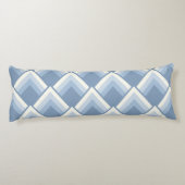 Coussins Longs géométrique Abstraite, bleu et blanc cassé 2 corps (Dos)