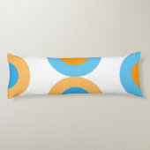 Coussins Longs Géométrique moderne bleu et jaune (Dos)