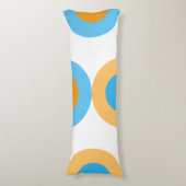 Coussins Longs Géométrique moderne bleu et jaune (Devant (Vertical))