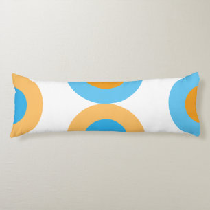 Coussins Longs Géométrique moderne bleu et jaune