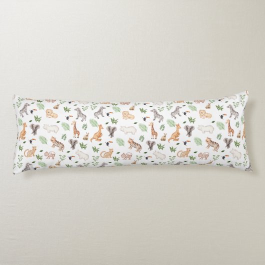 Coussins Longs gibier Animal With Jungle Tree (Dos)