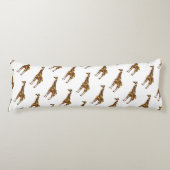 Coussins Longs Giraffe Brown et jaune Silhouette (Devant)