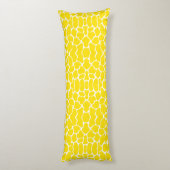 Coussins Longs Giraffe de Safari Jaune d'or (Dos (Vertical))