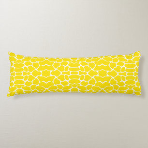 Coussins Longs Giraffe de Safari Jaune d'or