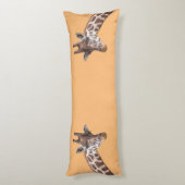Coussins Longs Giraffe Safari animal Nom personnalisé (Dos (Vertical))