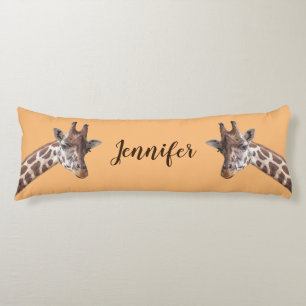 Coussins Longs Giraffe Safari animal Nom personnalisé