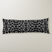 Coussins Longs Giraffe Safari noire (Dos)