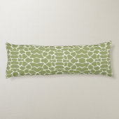 Coussins Longs Giraffe Safari verte (Dos)